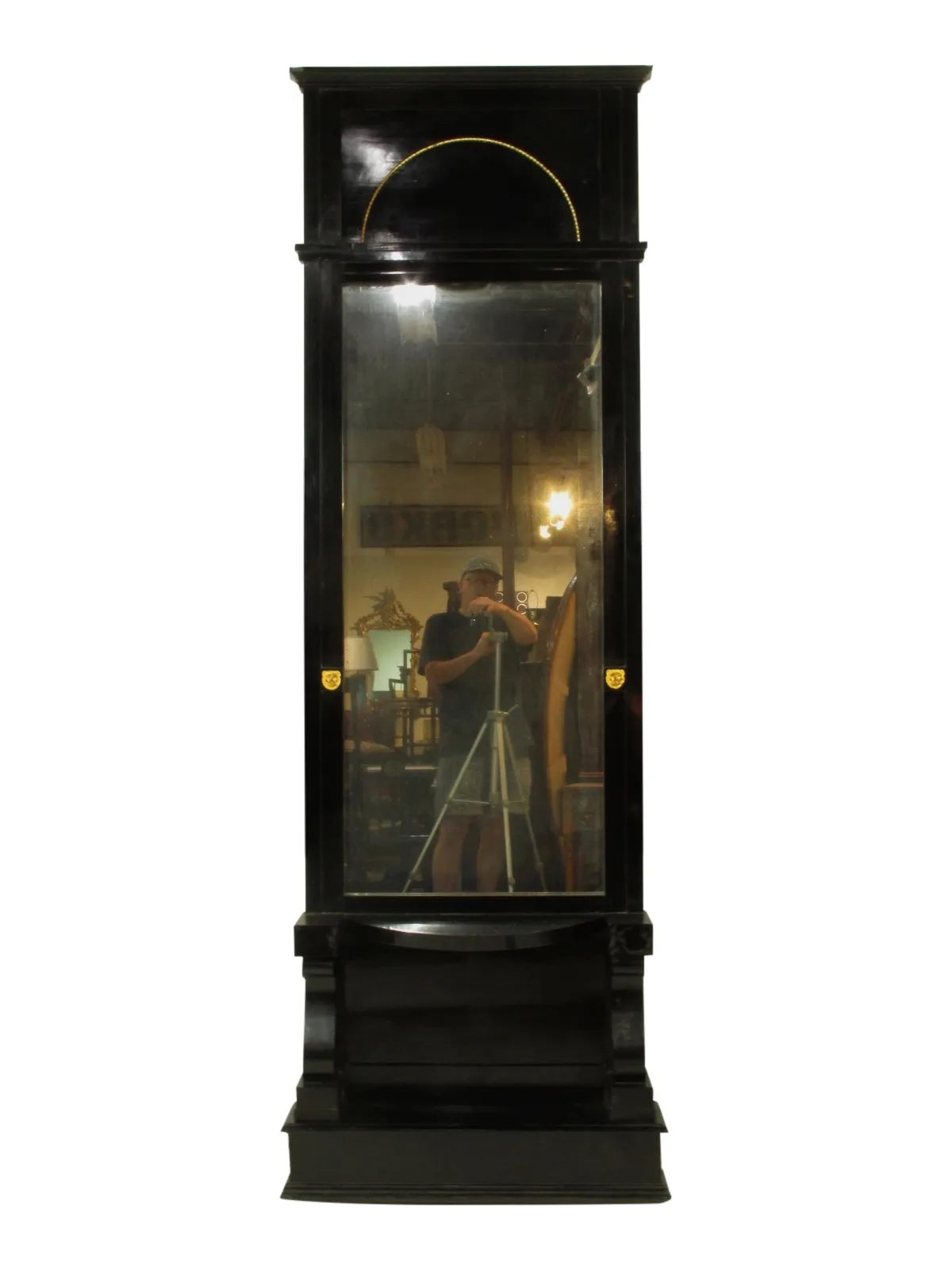 Early 19th-C. Biedermeier Pier Mirror - Black