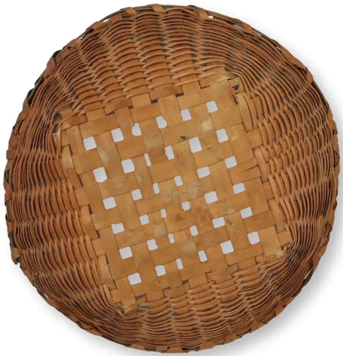 New England Indigenous Hand-Made Basket - Brown