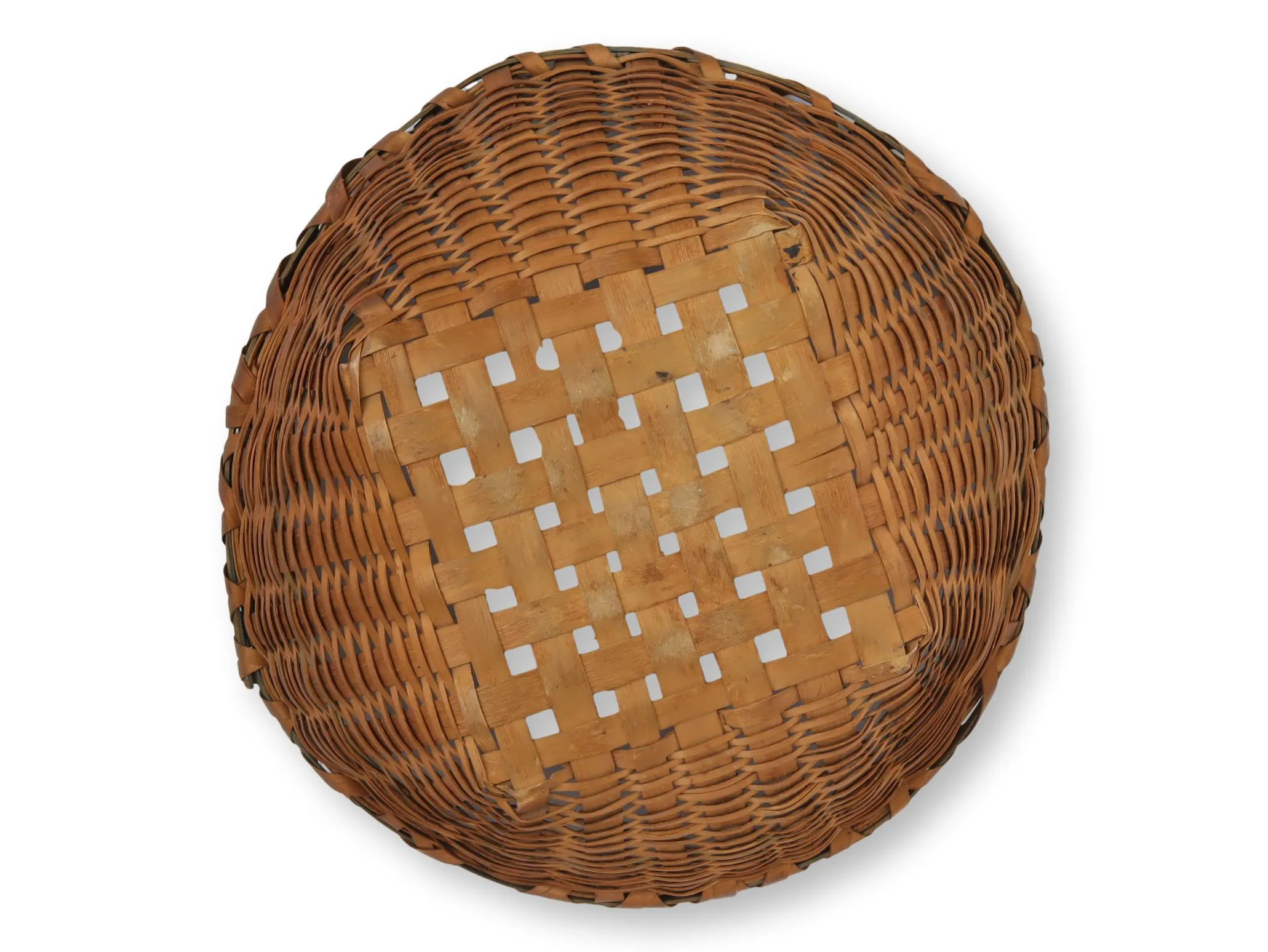 New England Indigenous Hand-Made Basket - Brown