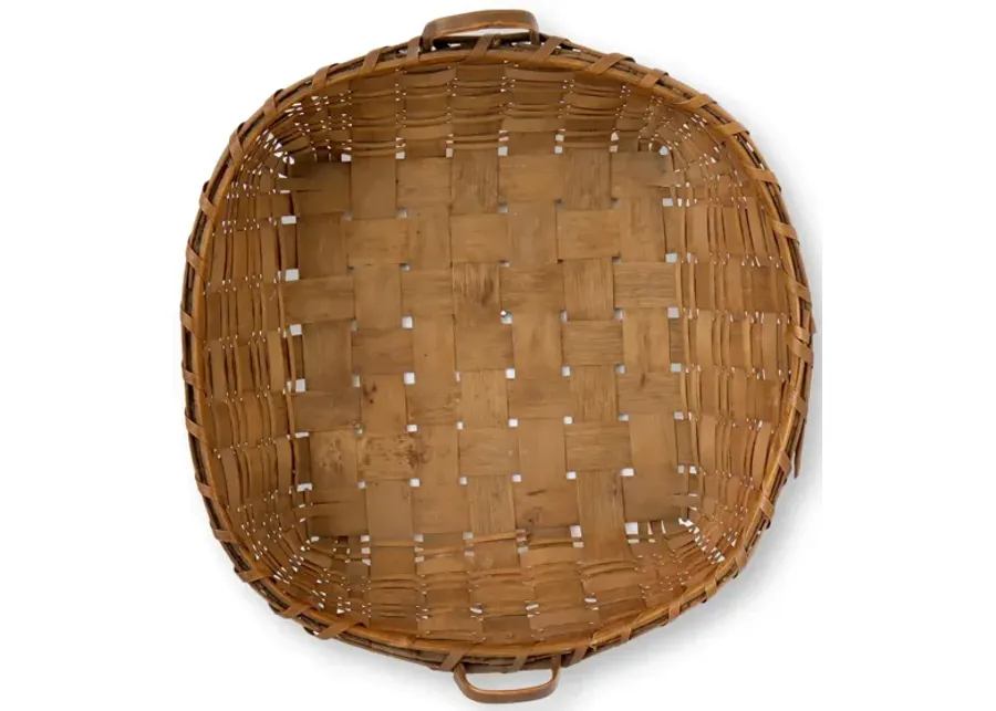 New England Indigenous Hand-Made Basket - Brown