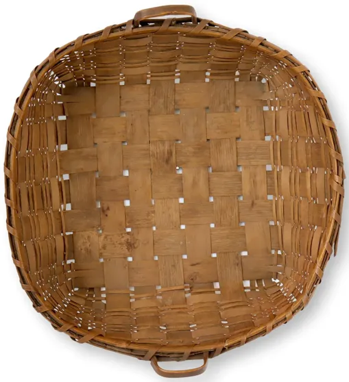 New England Indigenous Hand-Made Basket - Brown