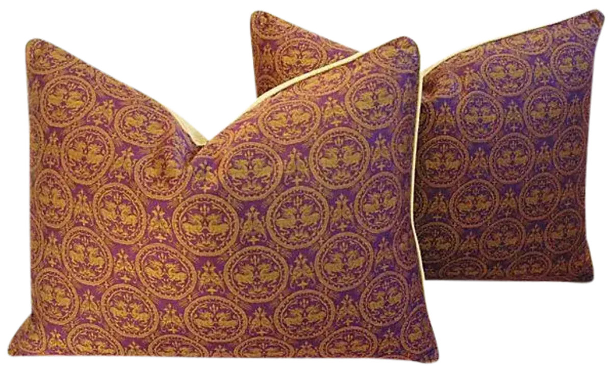 Pierre Frey Royal Medallion Pillows - Set of 2