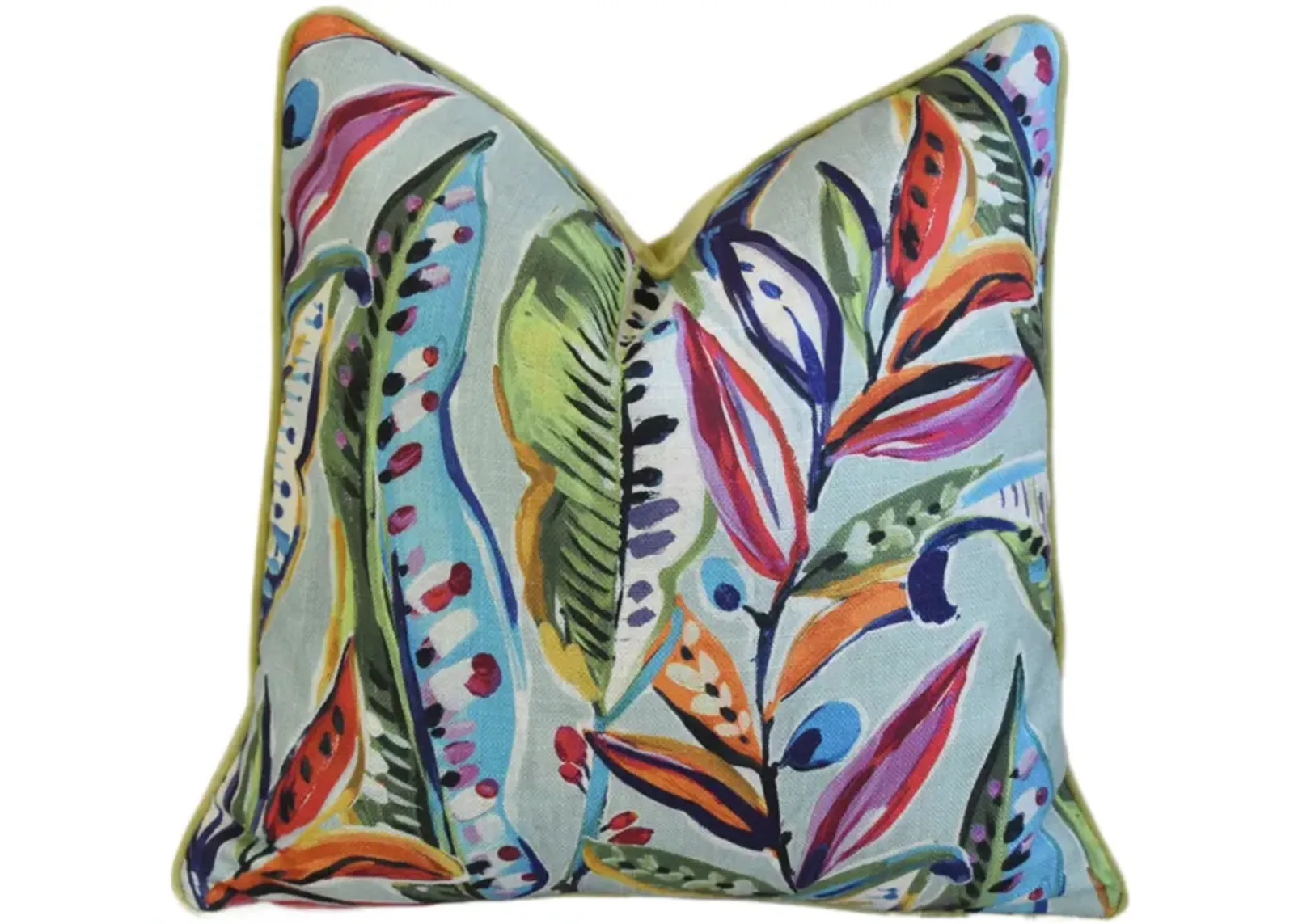 Designer Enrique Carnival Leaf Pillow