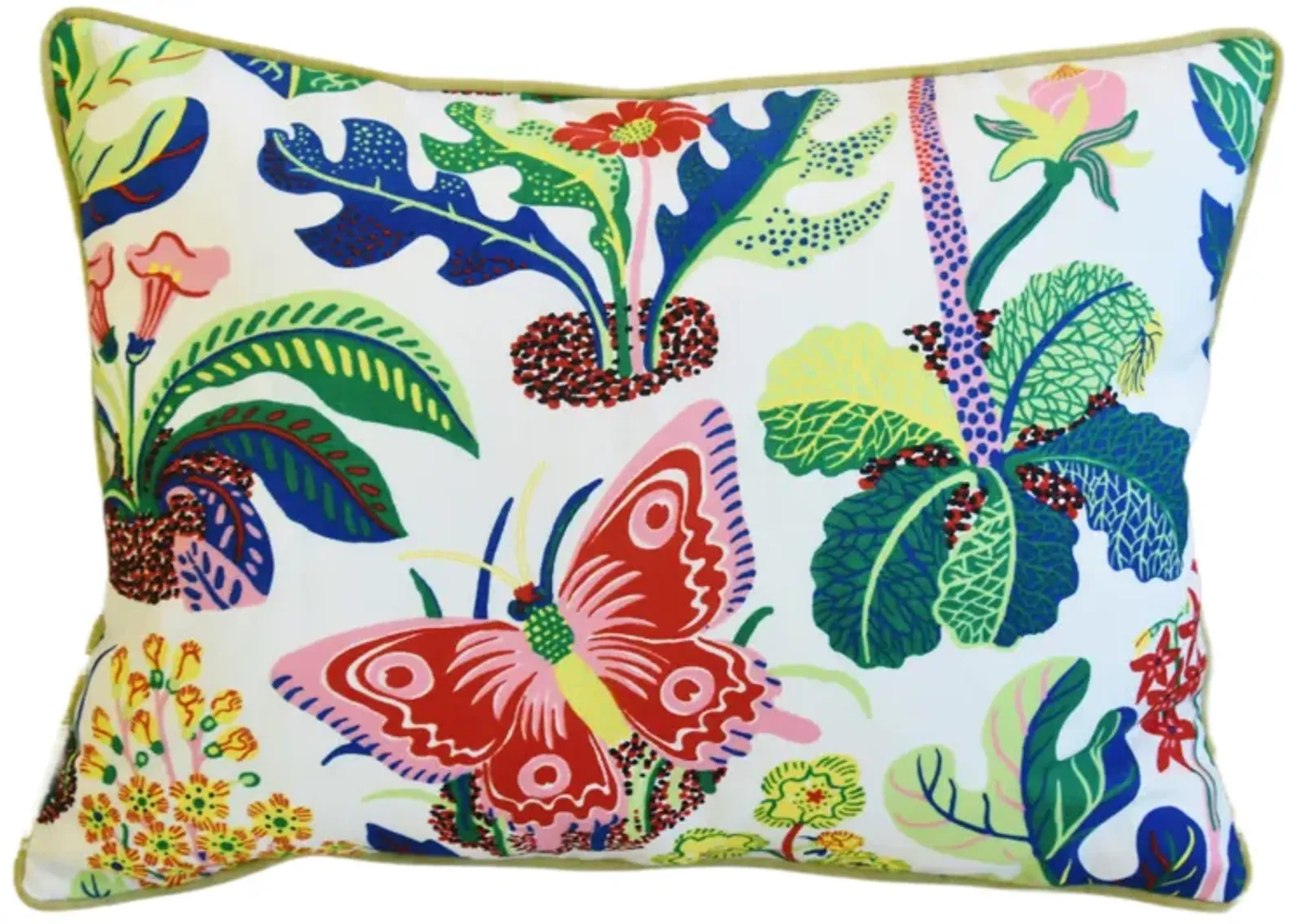 Schumacher Colorful Exotic Floral Pillow