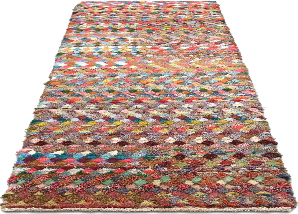 1960s Turkish Tulu Runner -2'8"x6'11" - Brown