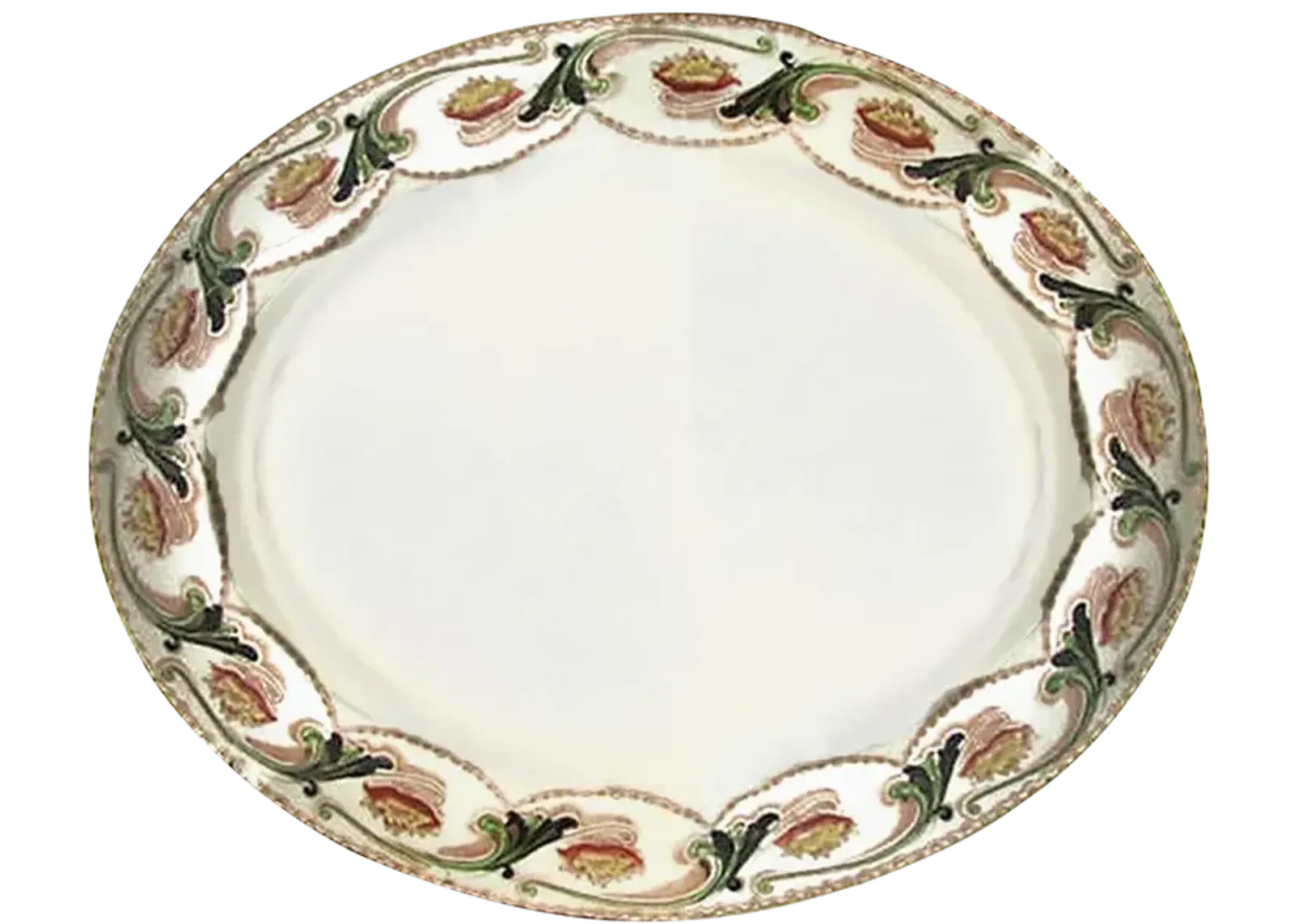 English Art Nouveau Transferware Platter