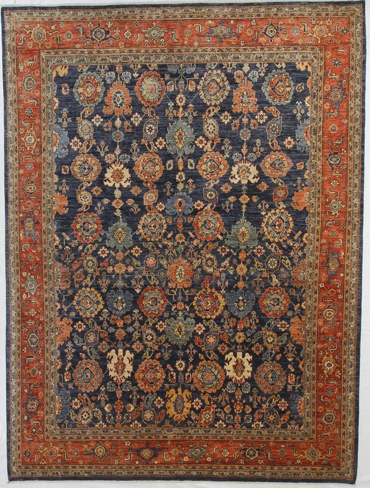 9" x 12" Ralph Rug, Navy/Red