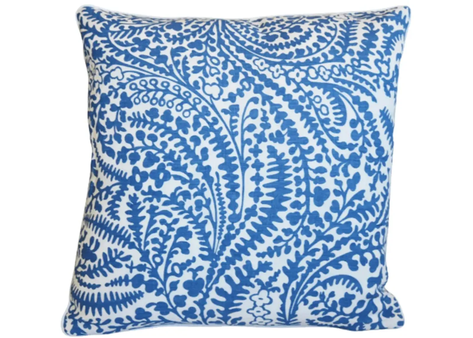 Raoul Blue & White Acadia Floral Pillow