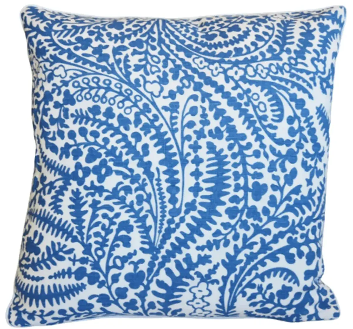 Raoul Blue & White Acadia Floral Pillow