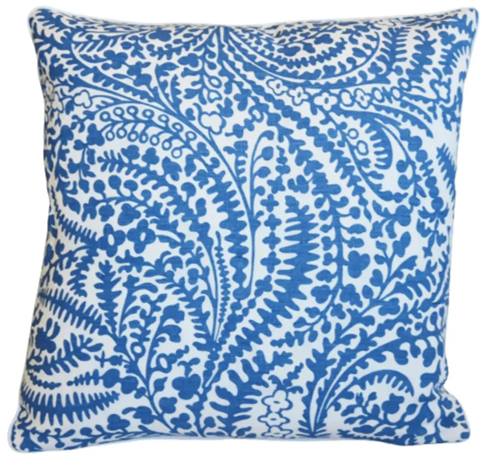 Raoul Blue & White Acadia Floral Pillow