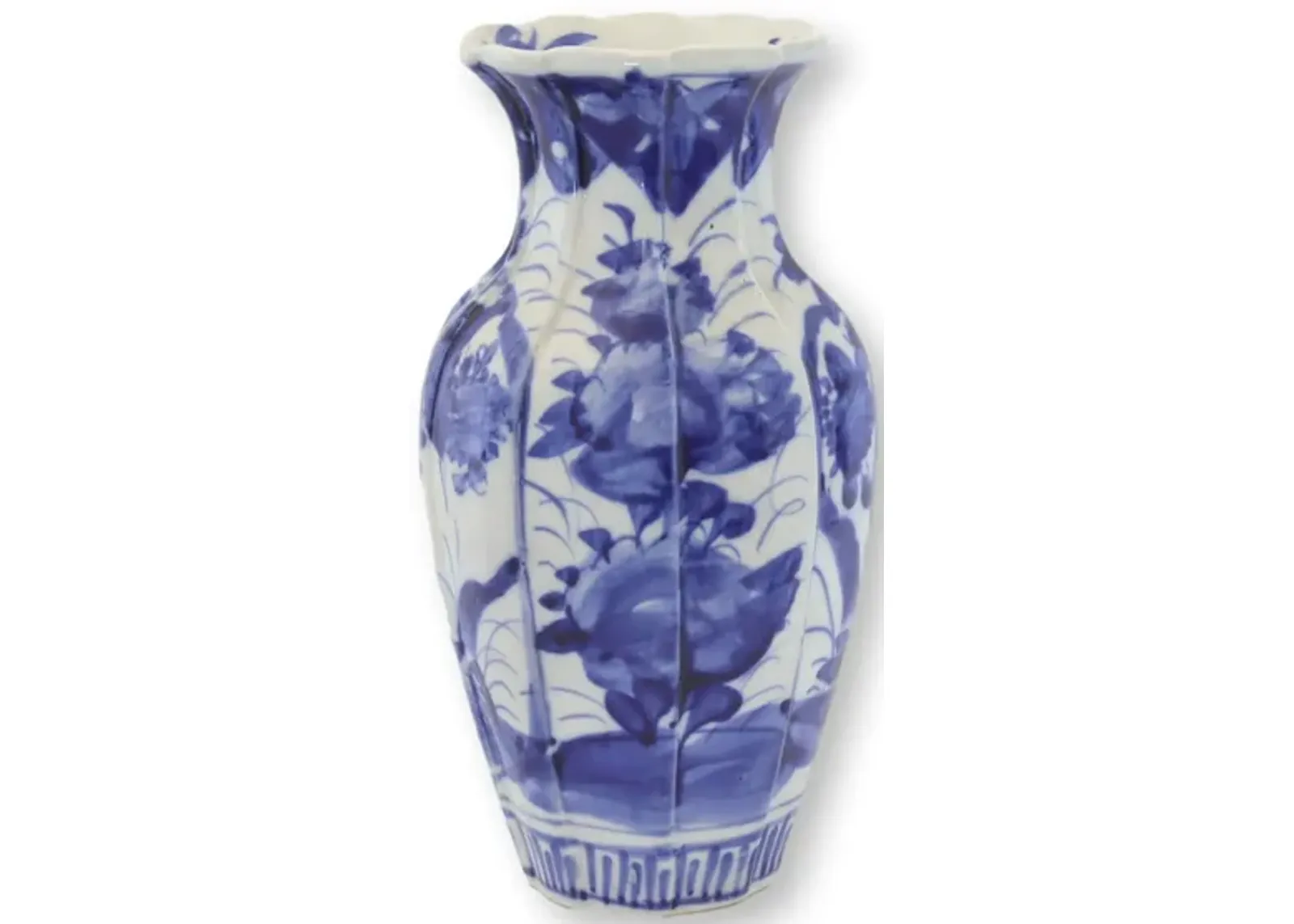 Meiji Period Japanese Porcelain Vase - Blue