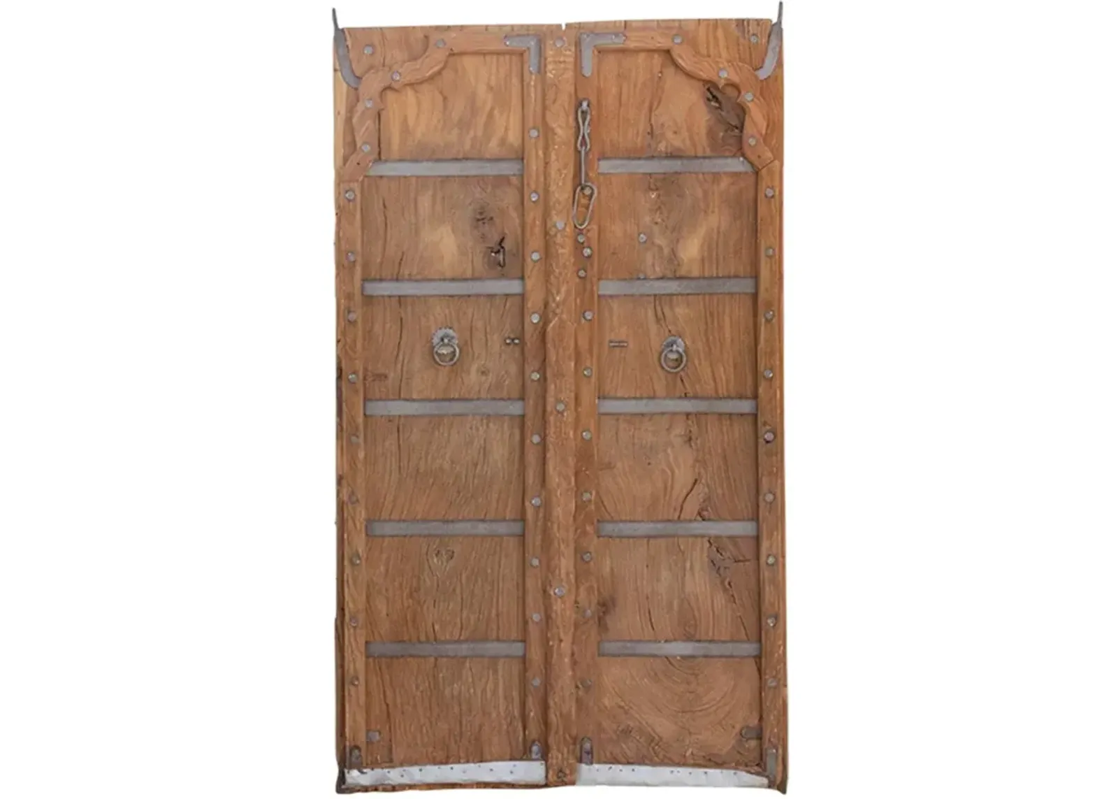 Antique Indian Mandawa Teak Door - Brown