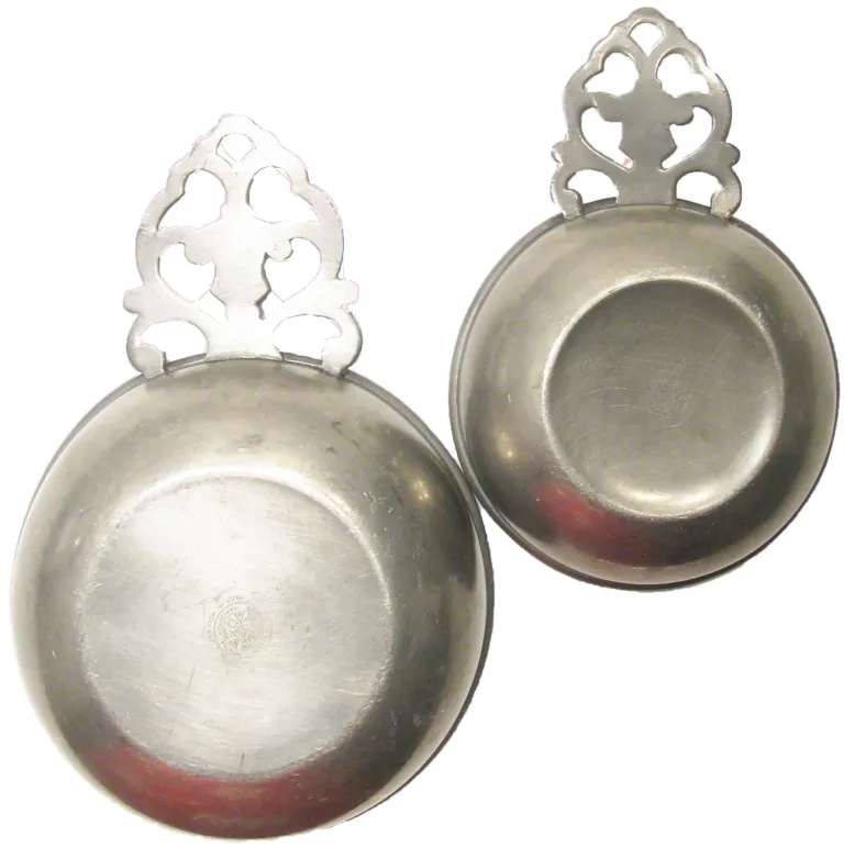 Royal Holland Pewter Porrigers - Set of 2