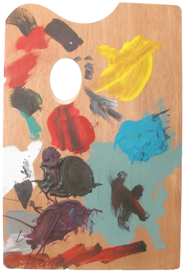 Vintage Artist's Palette - Brown