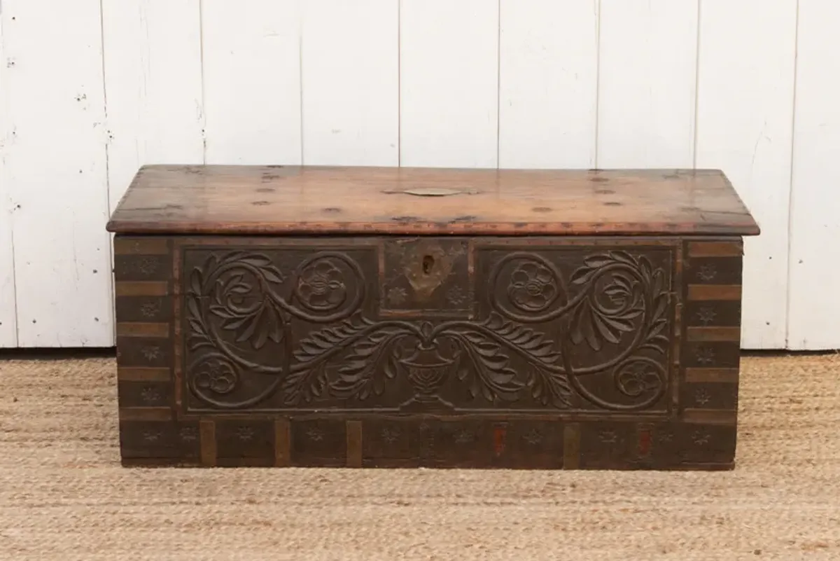 Rosewood Colonial Malabar Chest - Brown