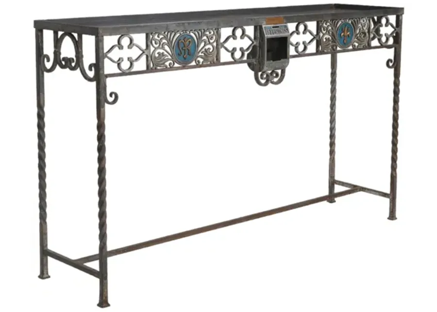 Wrought Iron Console Table