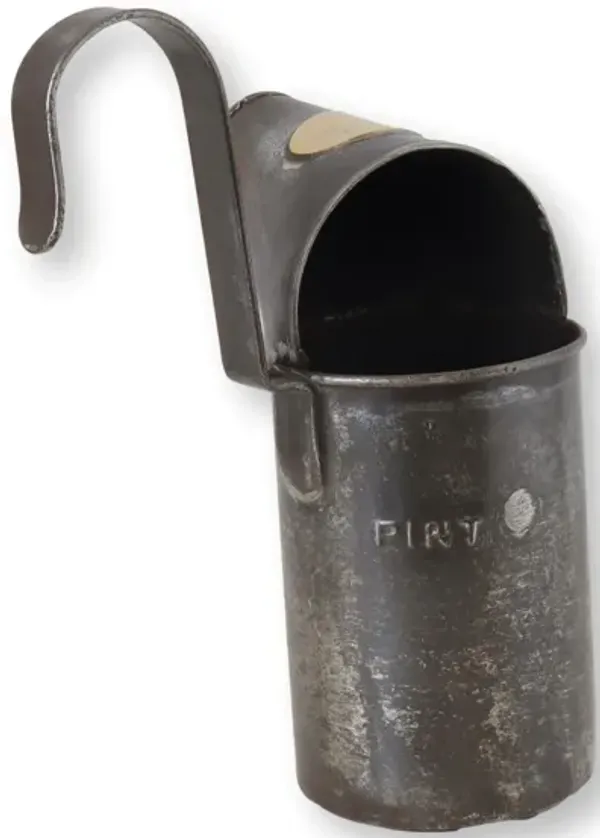 Antique English Dairy Milk Bottle Filler - Rose Victoria - Black