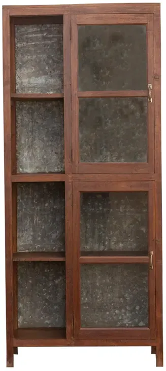 Mid-Century Teak Open Bookcase - Brown