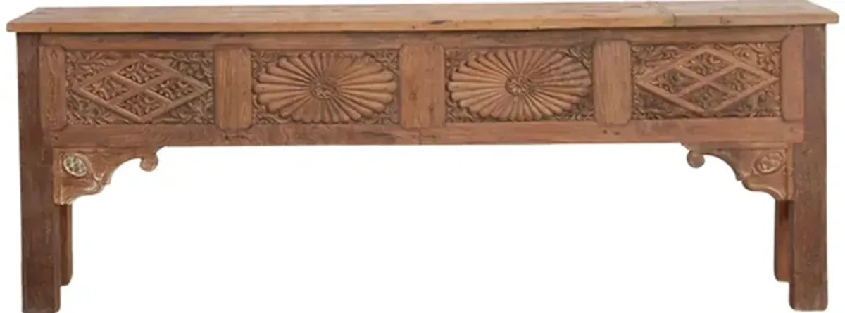 Fabulous Southern Indian Carved Console - de-cor