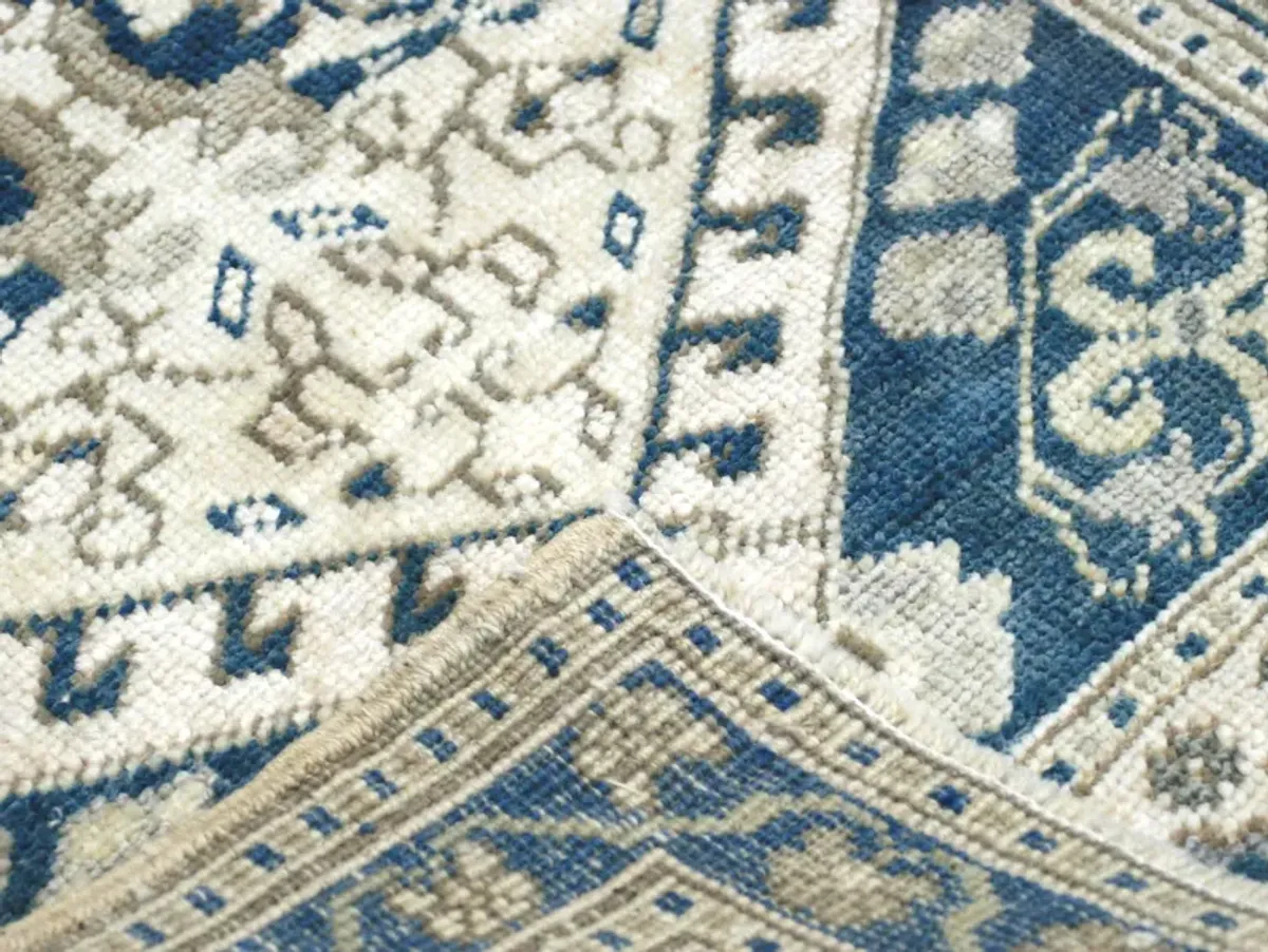 1960s Turkish Oushak Yastic -1'8" x 3'2" - Blue