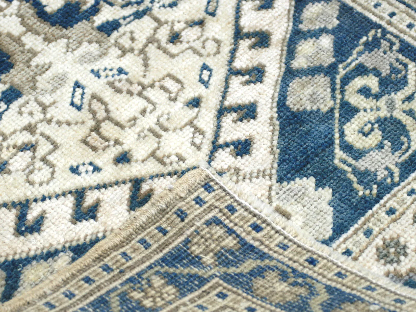 1960s Turkish Oushak Yastic -1'8" x 3'2" - Blue