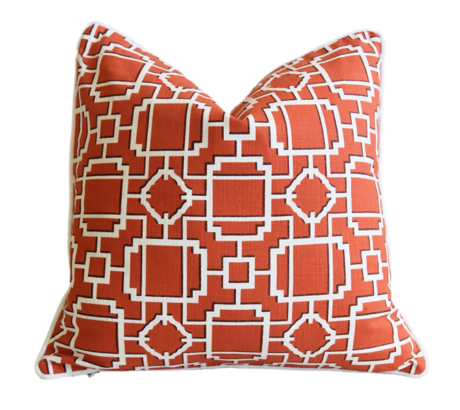 Modern Geometric Lattice Pane Pillow