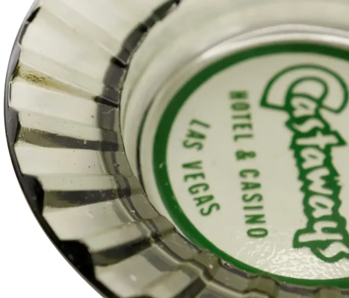 Castaways Hotel Glass Ashtrays - a Pair - Interesting Things