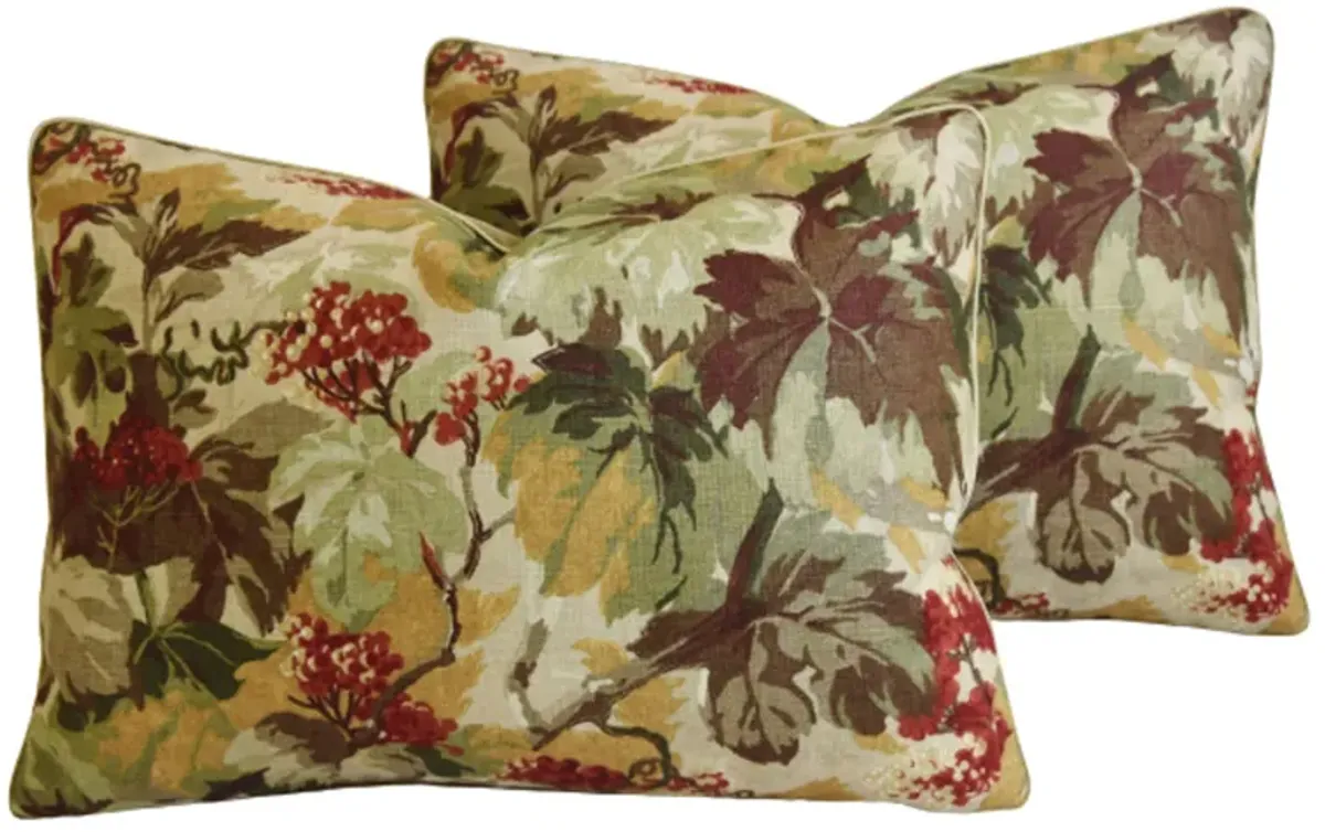 Lee Jofa Country Floral Pillows - Set of 2