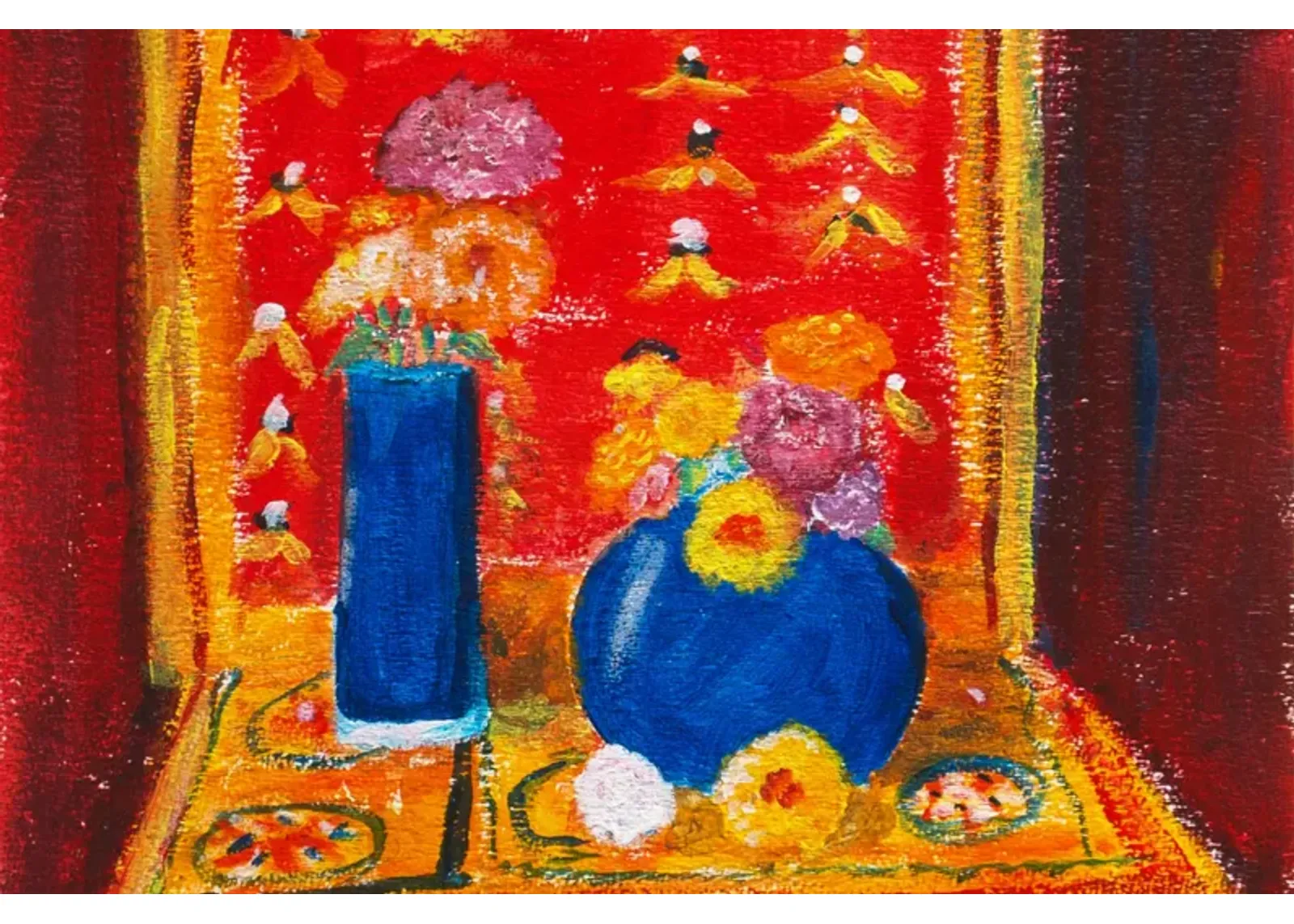 'Still Life of Marigolds' - Grace Merton