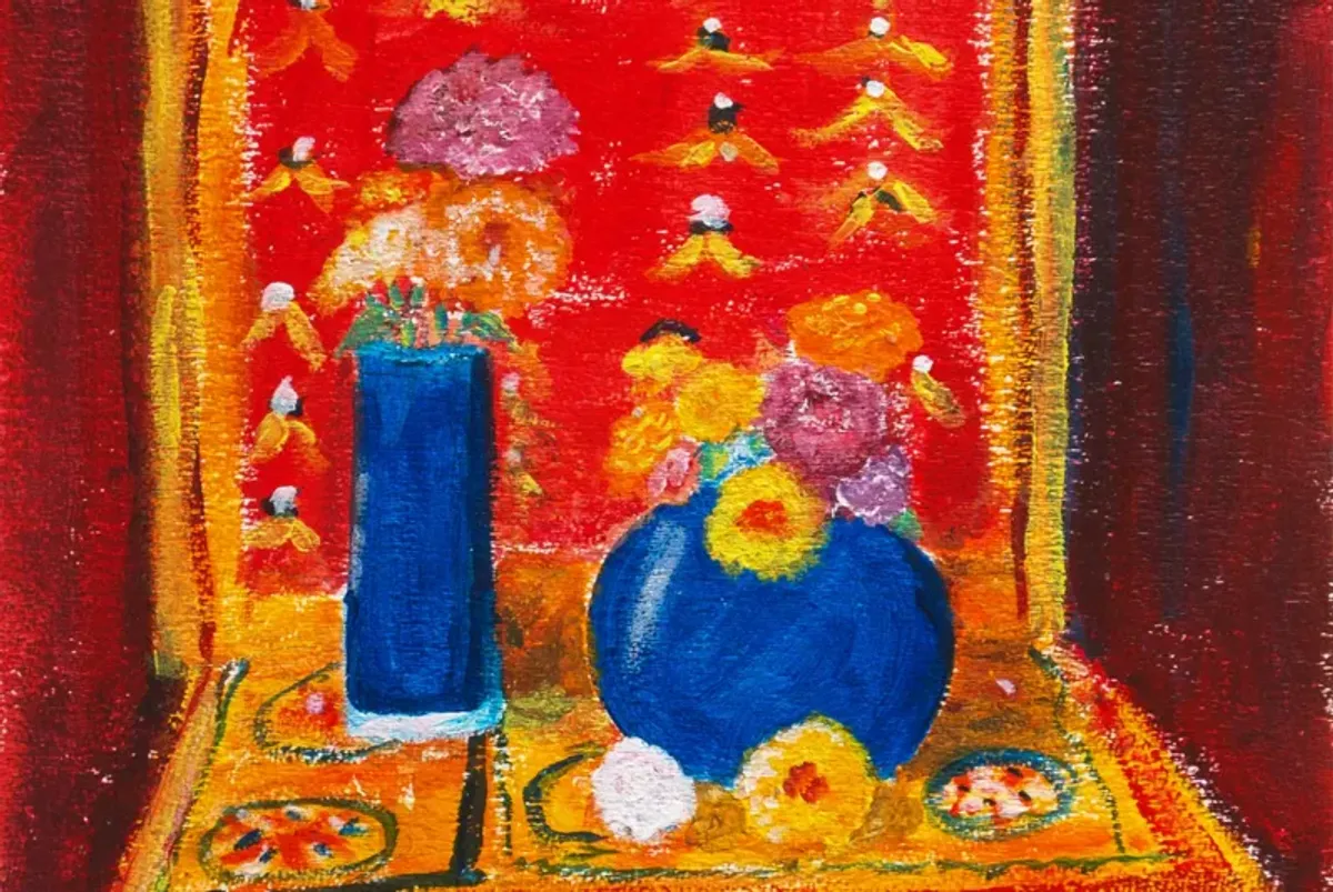 'Still Life of Marigolds' - Grace Merton