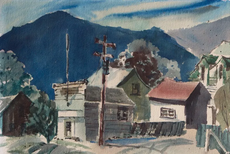 'California Town Scene' - Cleo Engrahm