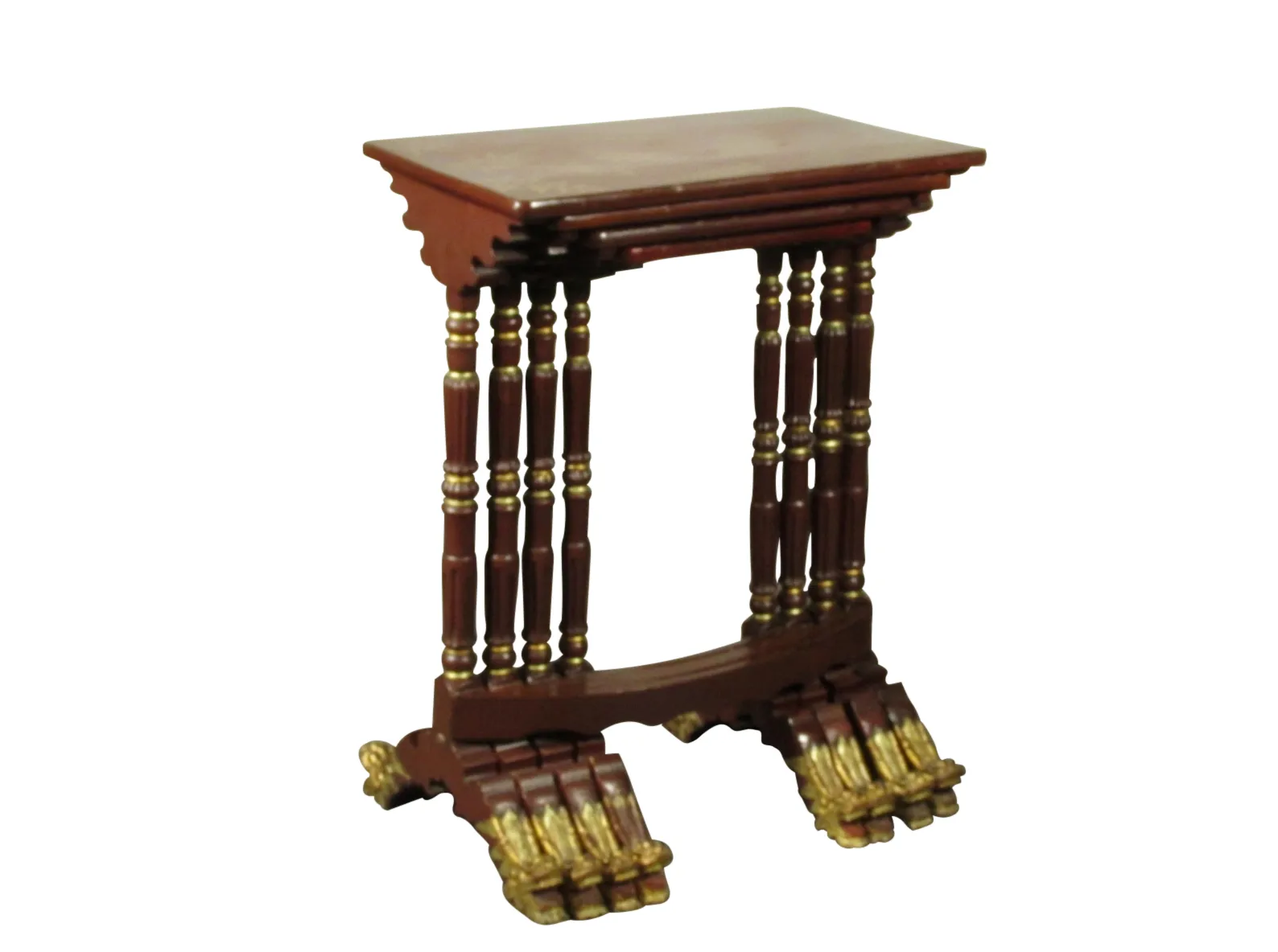 19th-C. Chinese nesting tables - Set/4 - Brown