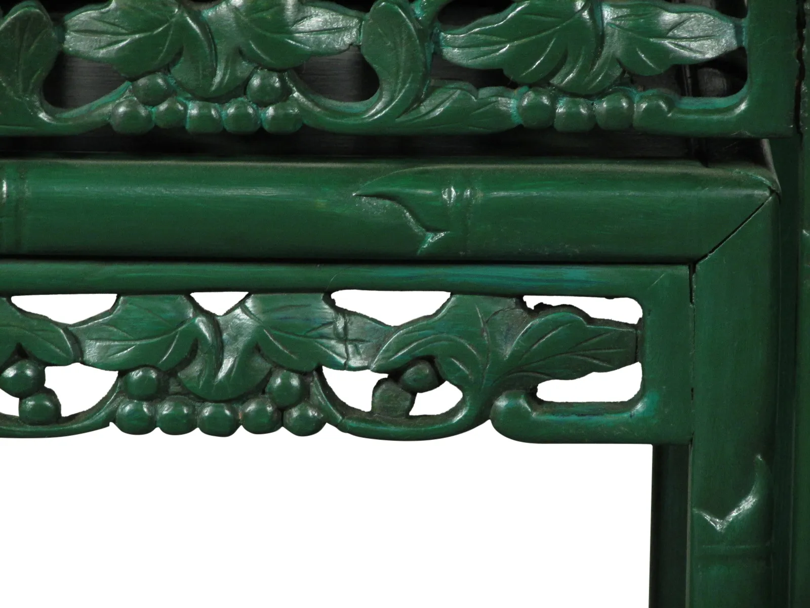 Chinese Hardwood Nesting Tables - Set/3 - Green