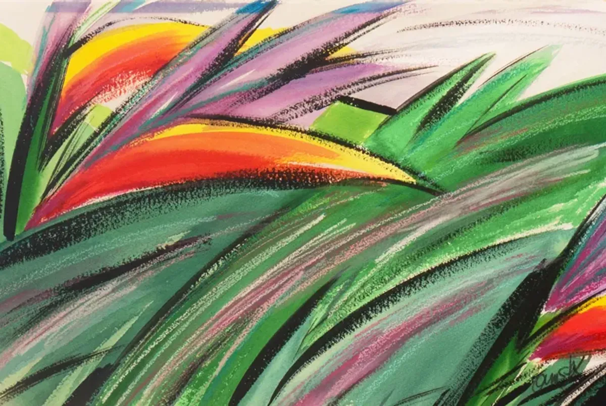 'Bird of Paradise Abstract' - Anne Ormsby