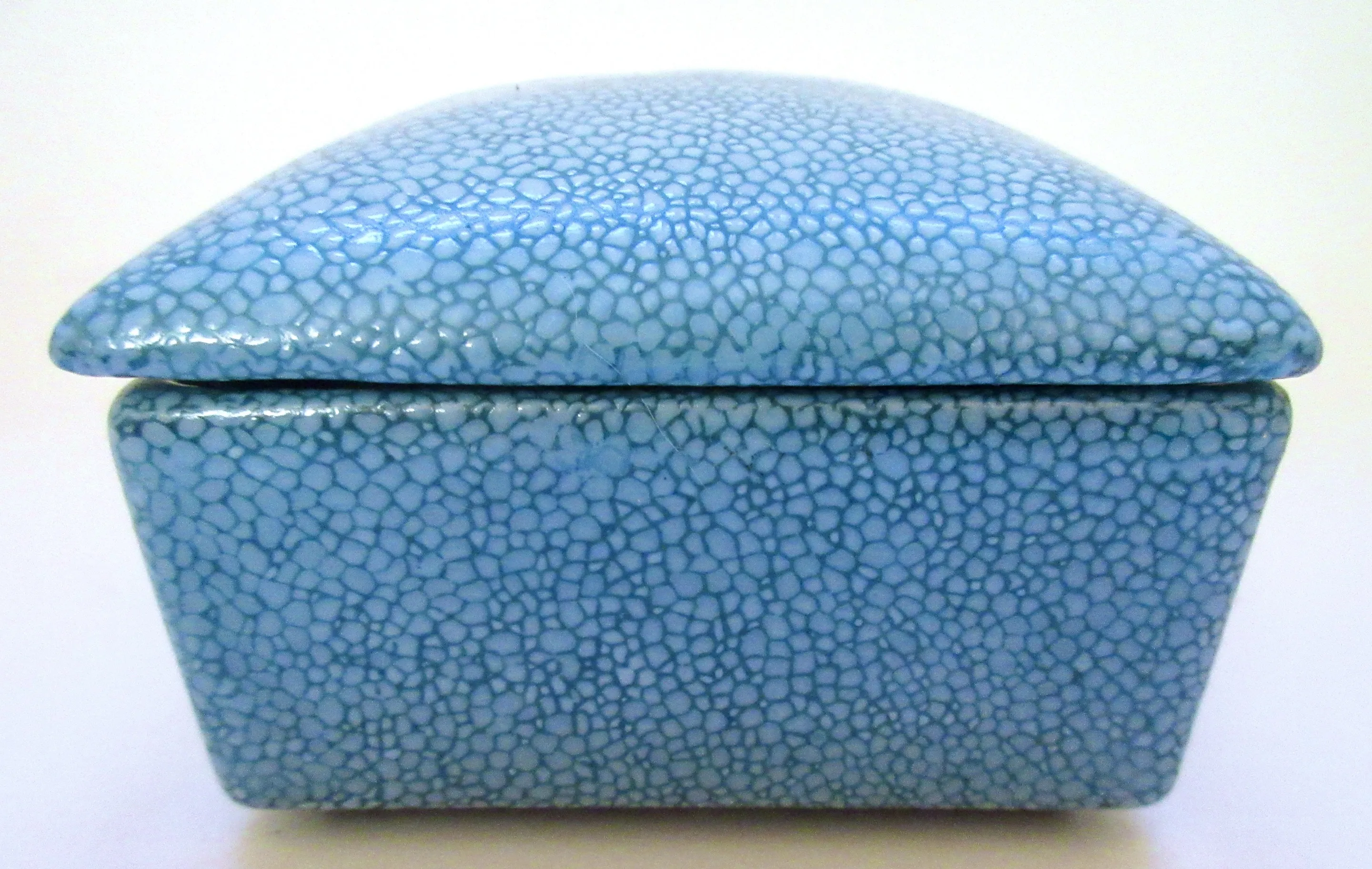 Porcelain Faux-Shagreen Box