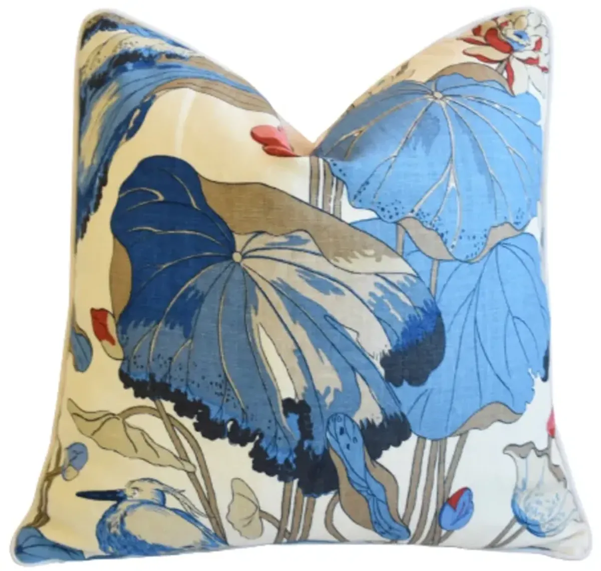 GP&J Baker Nympheus Floral Linen Pillow