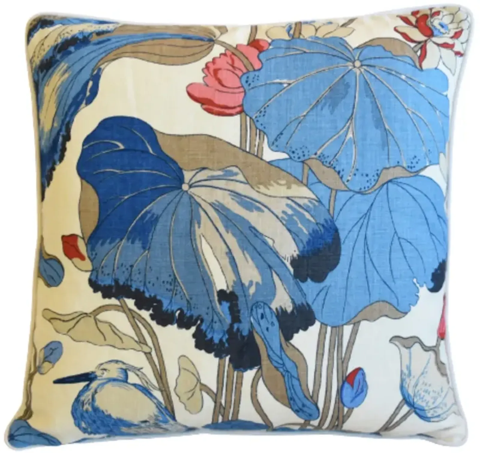 GP&J Baker Nympheus Floral Linen Pillow