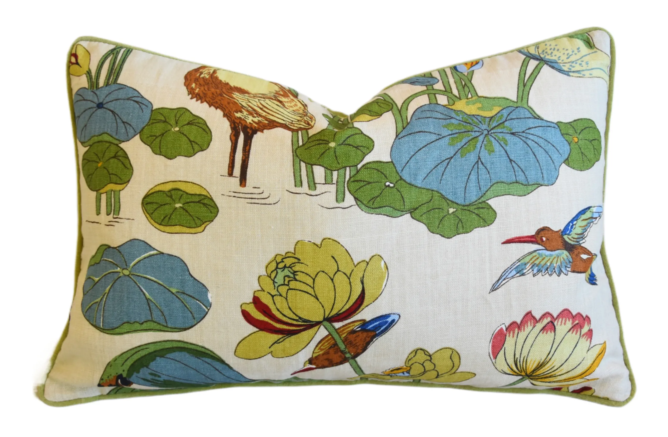 GP&J Baker Nympheus Floral Linen Pillow