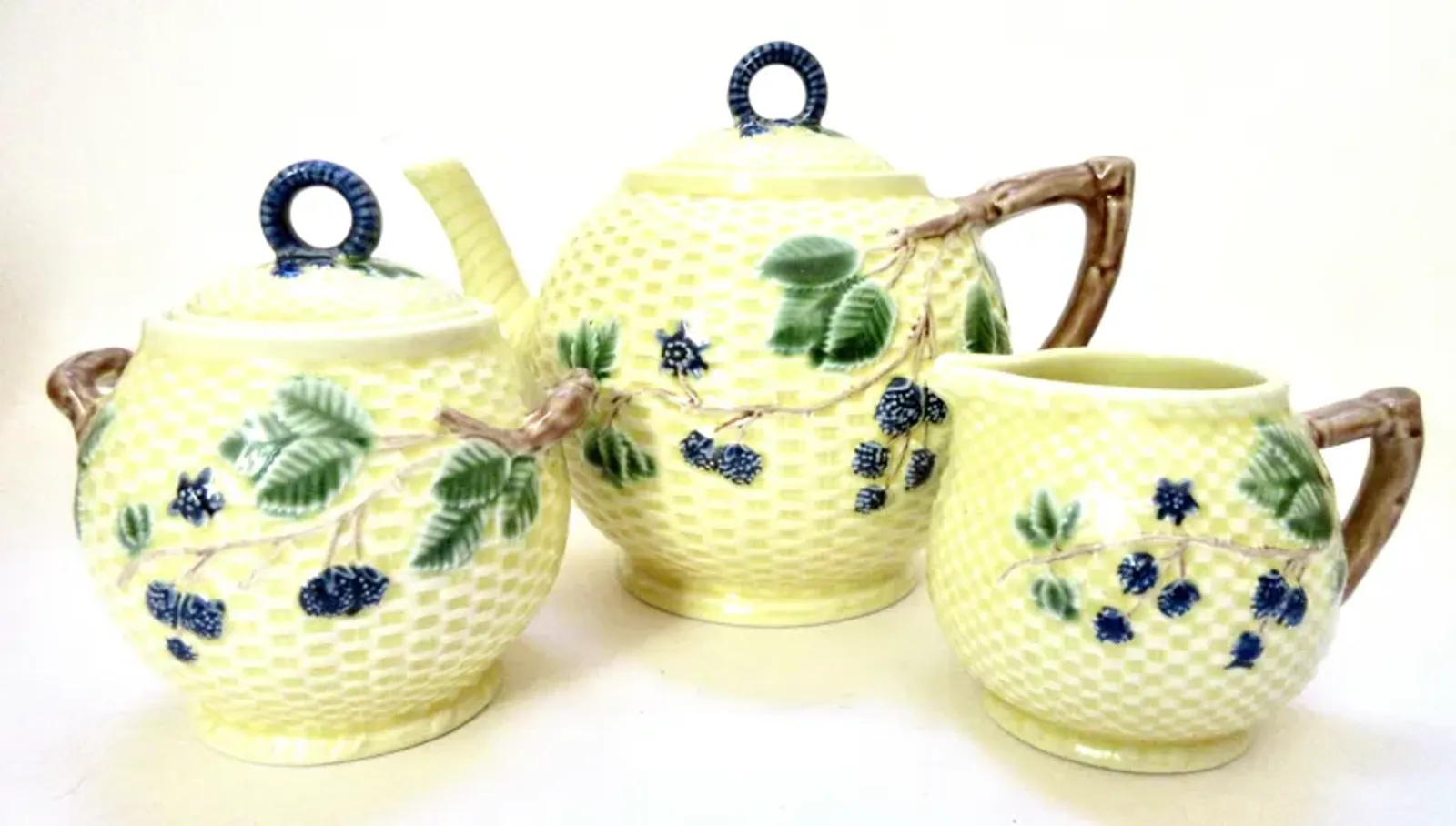 Tiffany & Co. Majolica Tea Set - Yellow