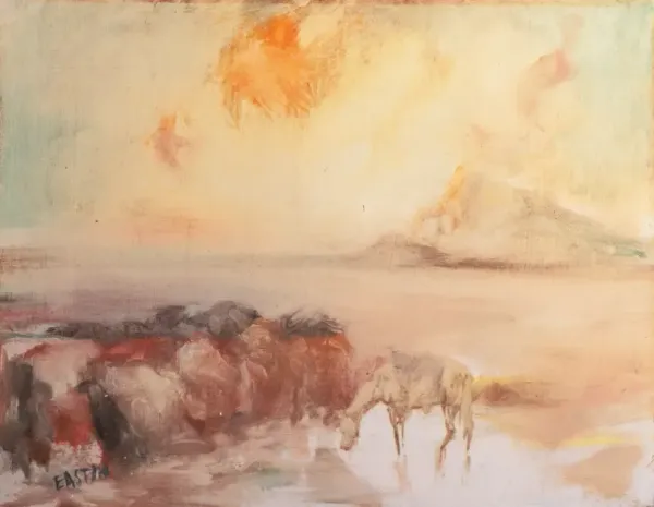 'At the Water Hole' by Duke Eastin - McNaught Fine Art