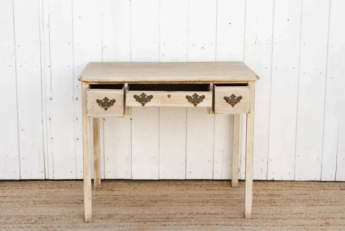 Antique English Lowboy Side Table - de-cor