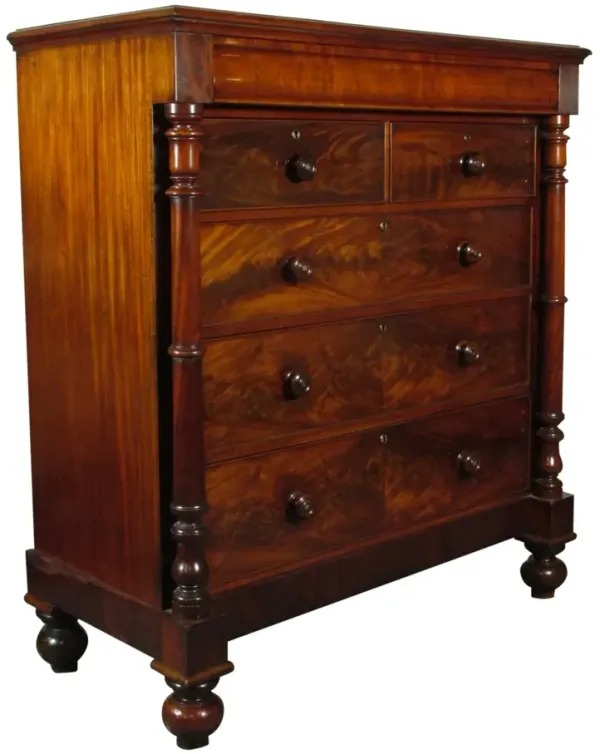 19th-C. Scottish Gent's Chest - Brown