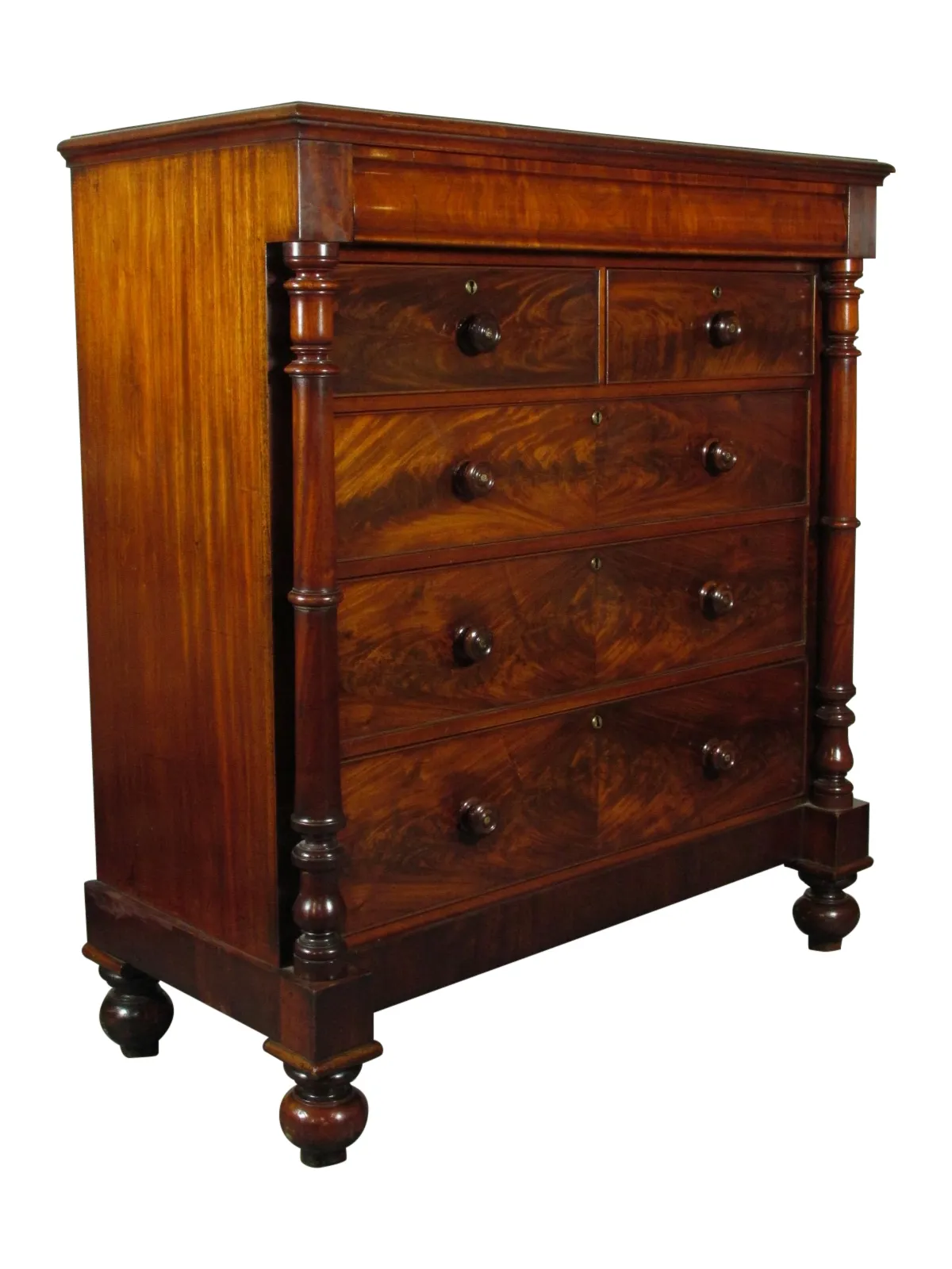 19th-C. Scottish Gent's Chest - Brown