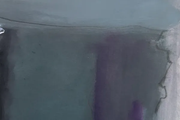 American Abstract, Charcoal & Teal'