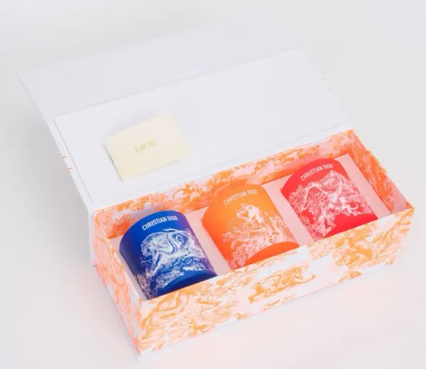 Dior New Set Of 3 Perfumed Candles Box - Vintage Lux