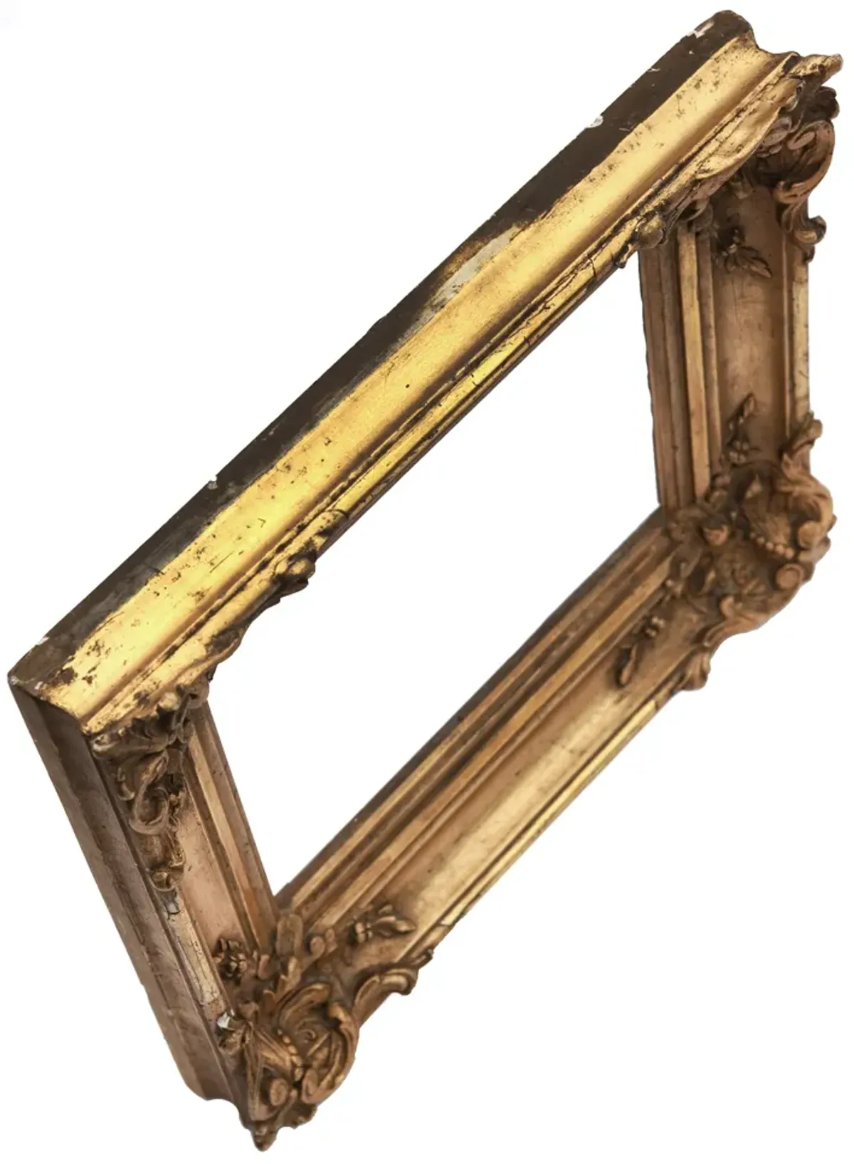 Baroque Giltwood Beveled Mirror