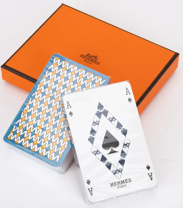 Hermès New Set 2 Poker Decks In Box