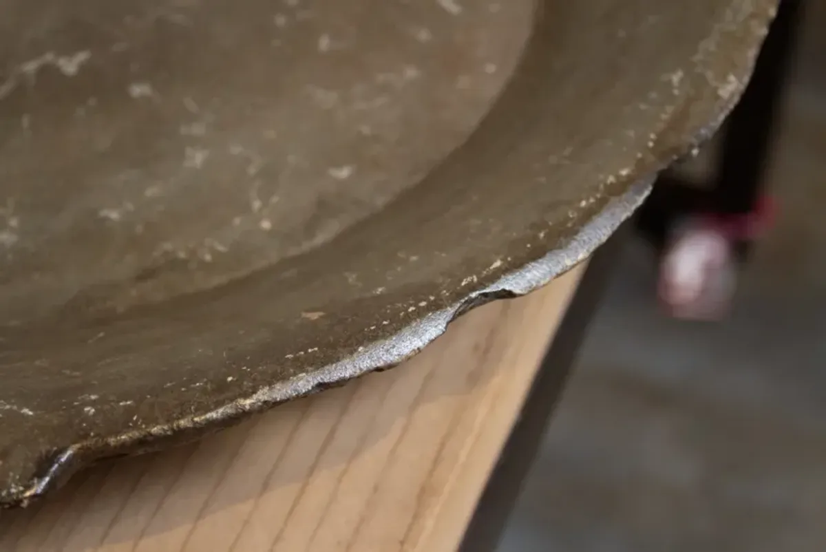 Antique Indian Stone Parat Bowl - Brown