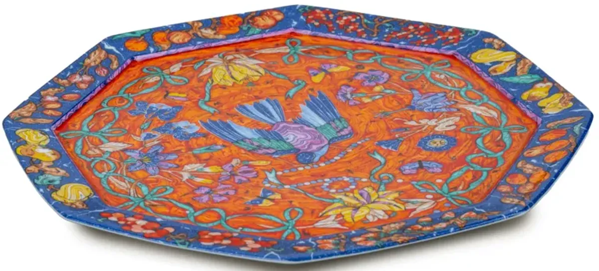 Hermès Marqueterie” Porcelain LG Dish