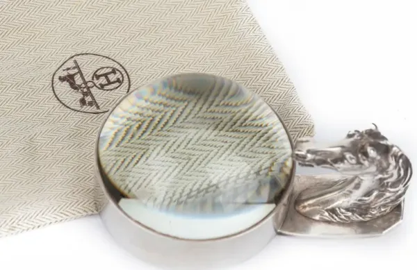 Hermès Art Deco Horse Paperweight Lens - Vintage Lux
